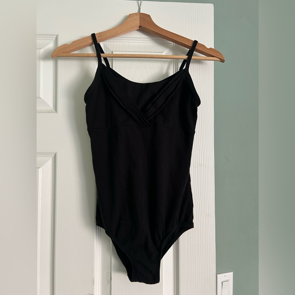 Cat & Jack Black Sleeveless Leotard with V-Neck